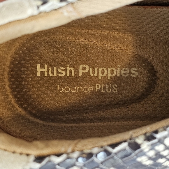 Hush Puppies Sabine Snake Print Leather Sneakers Size 6.5 - Picture 4 of 6